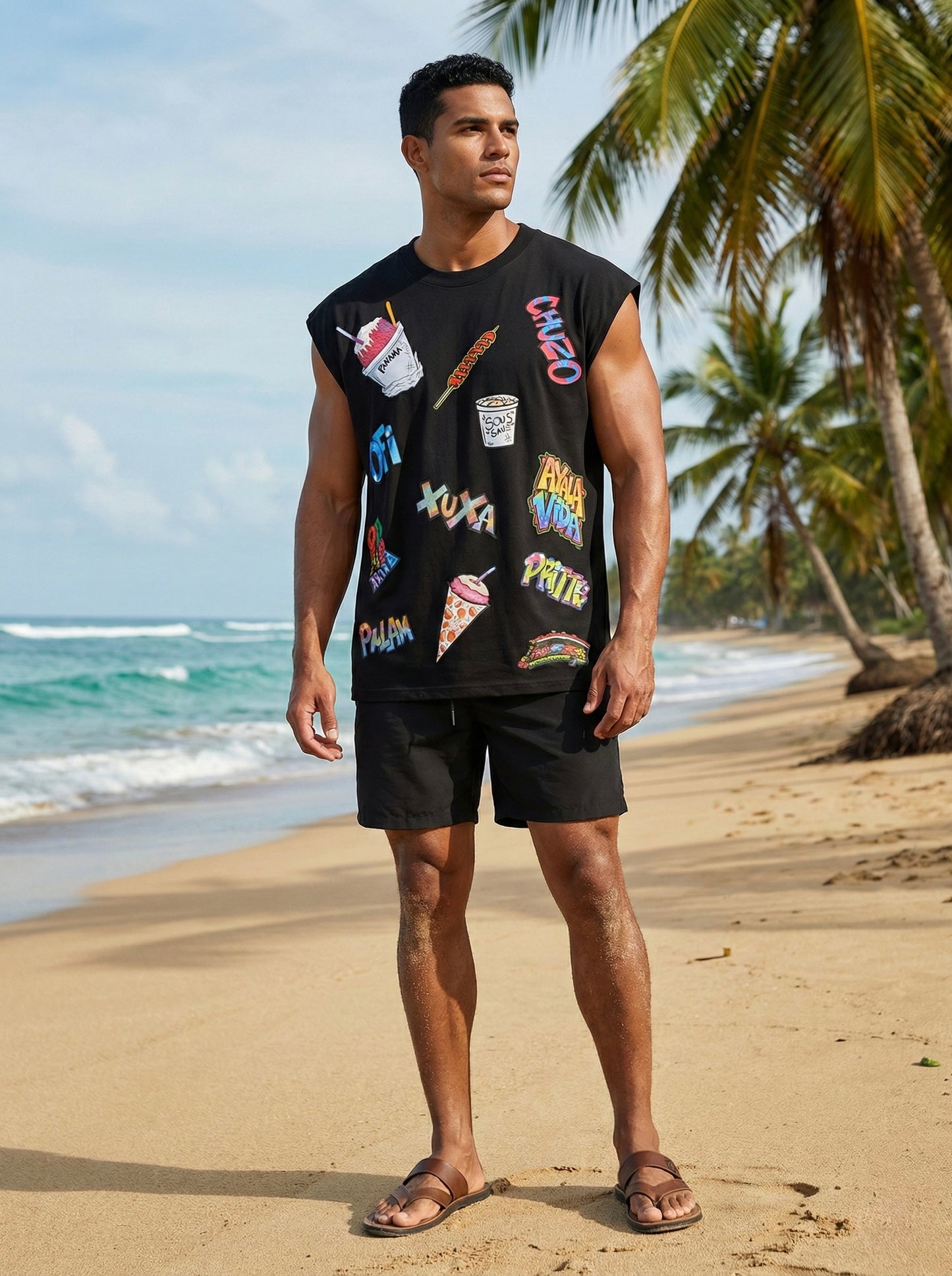 T-shirt Oversize sin Mangas