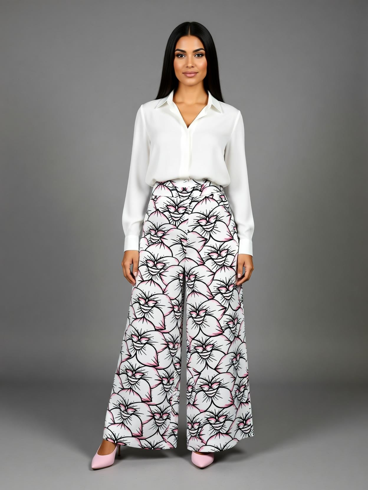 Pantalon Palazo Flor del Espíritu Santo