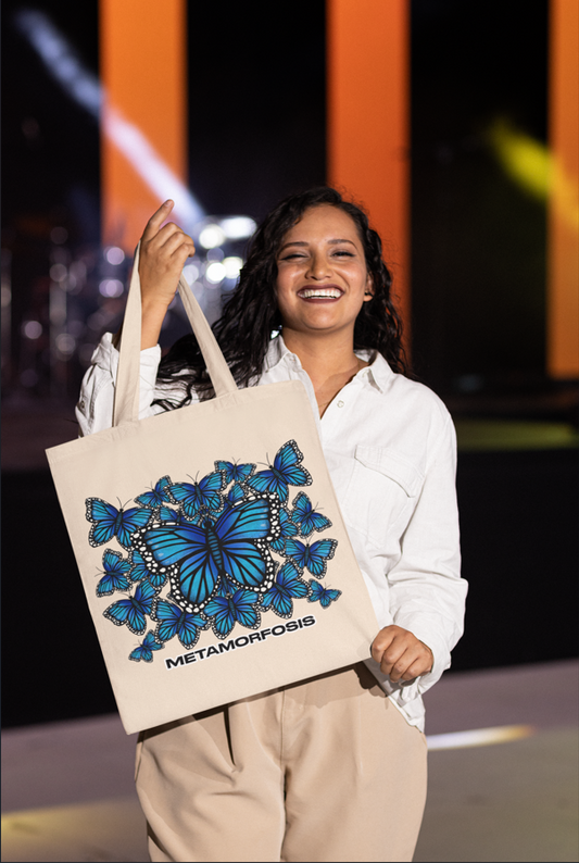 Tote Bag Mariposa Morpho Azul