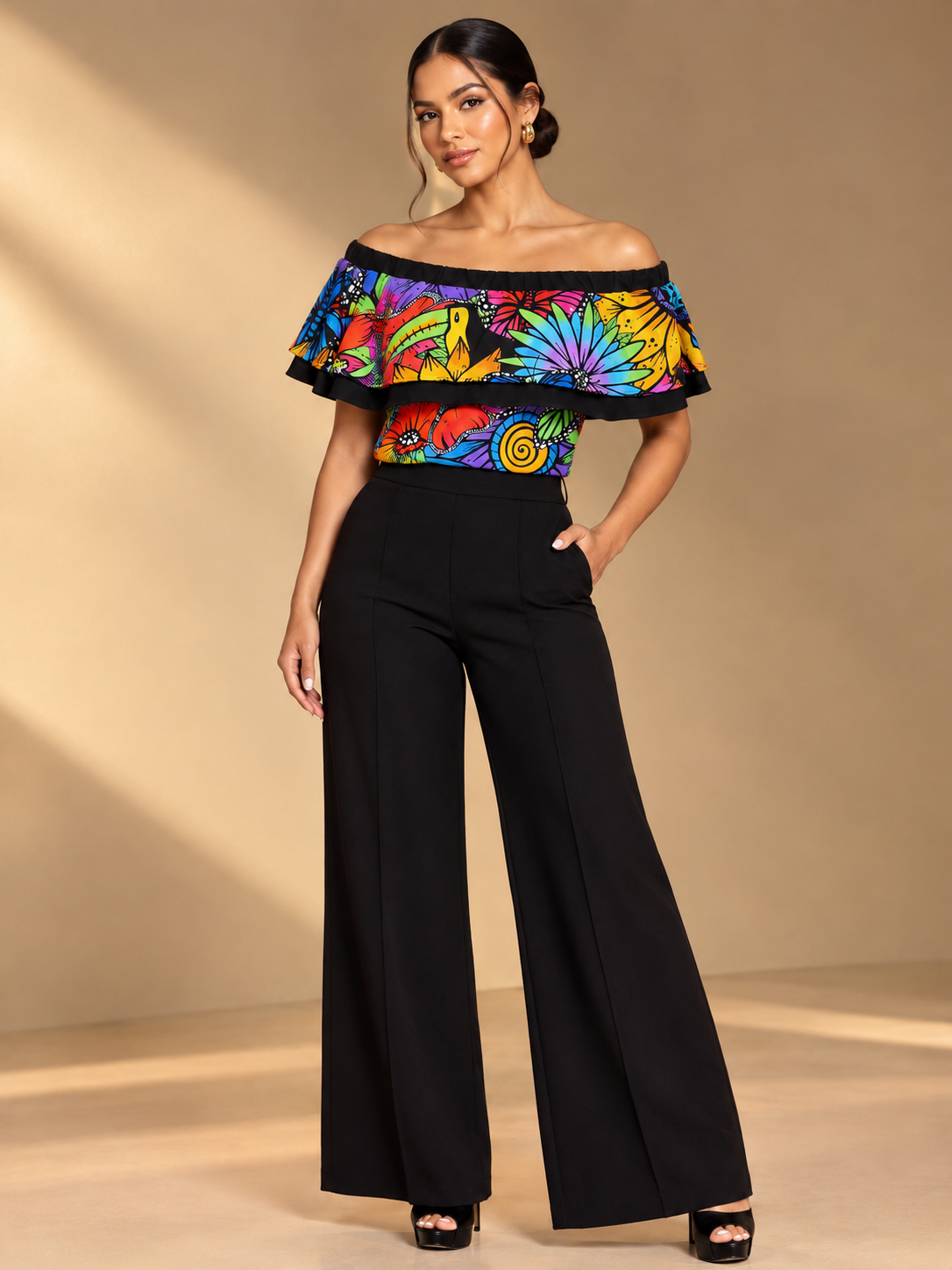Blusa Arandela Doble Conexión Panameña