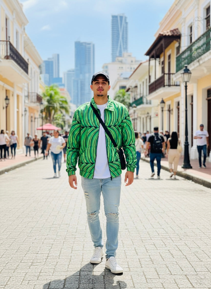 Bomber Jacket Plátano Verde