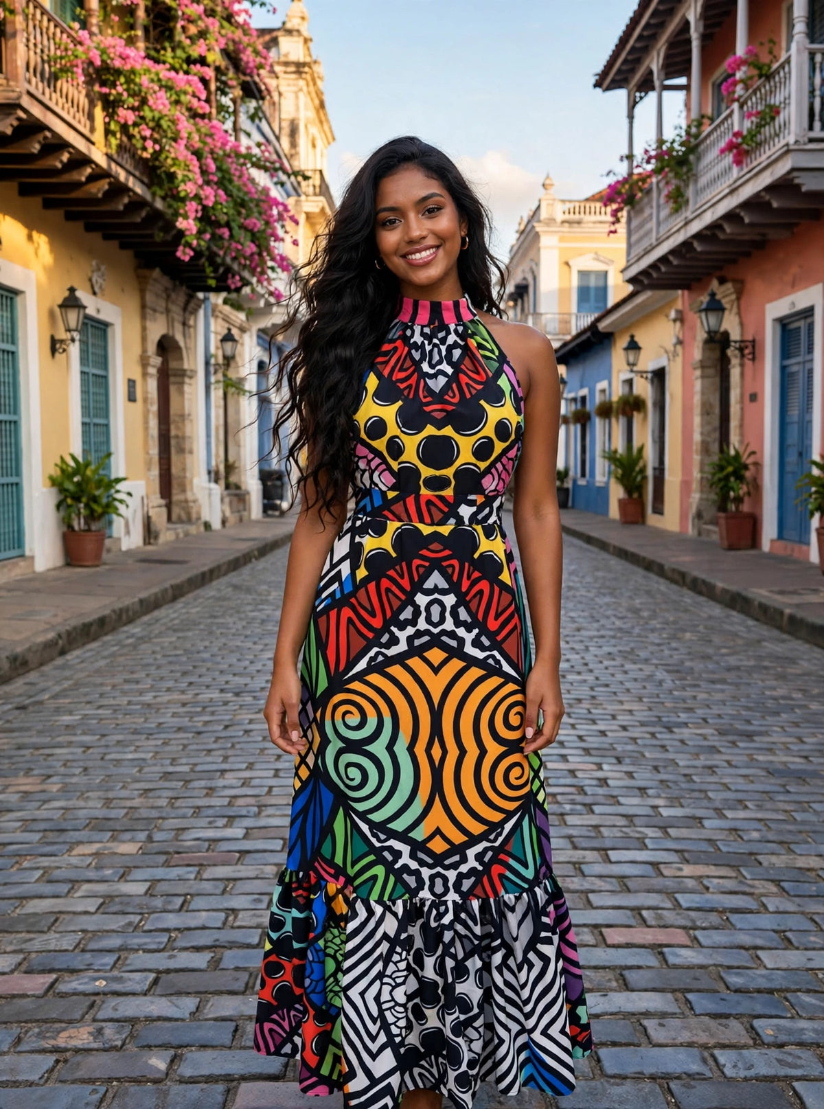 Vestido exclusivo Fauna Astral