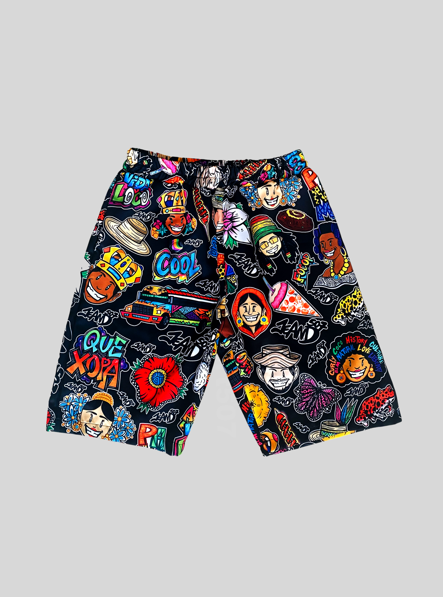 Pantalón Bermuda Guacho de Panamá Negro