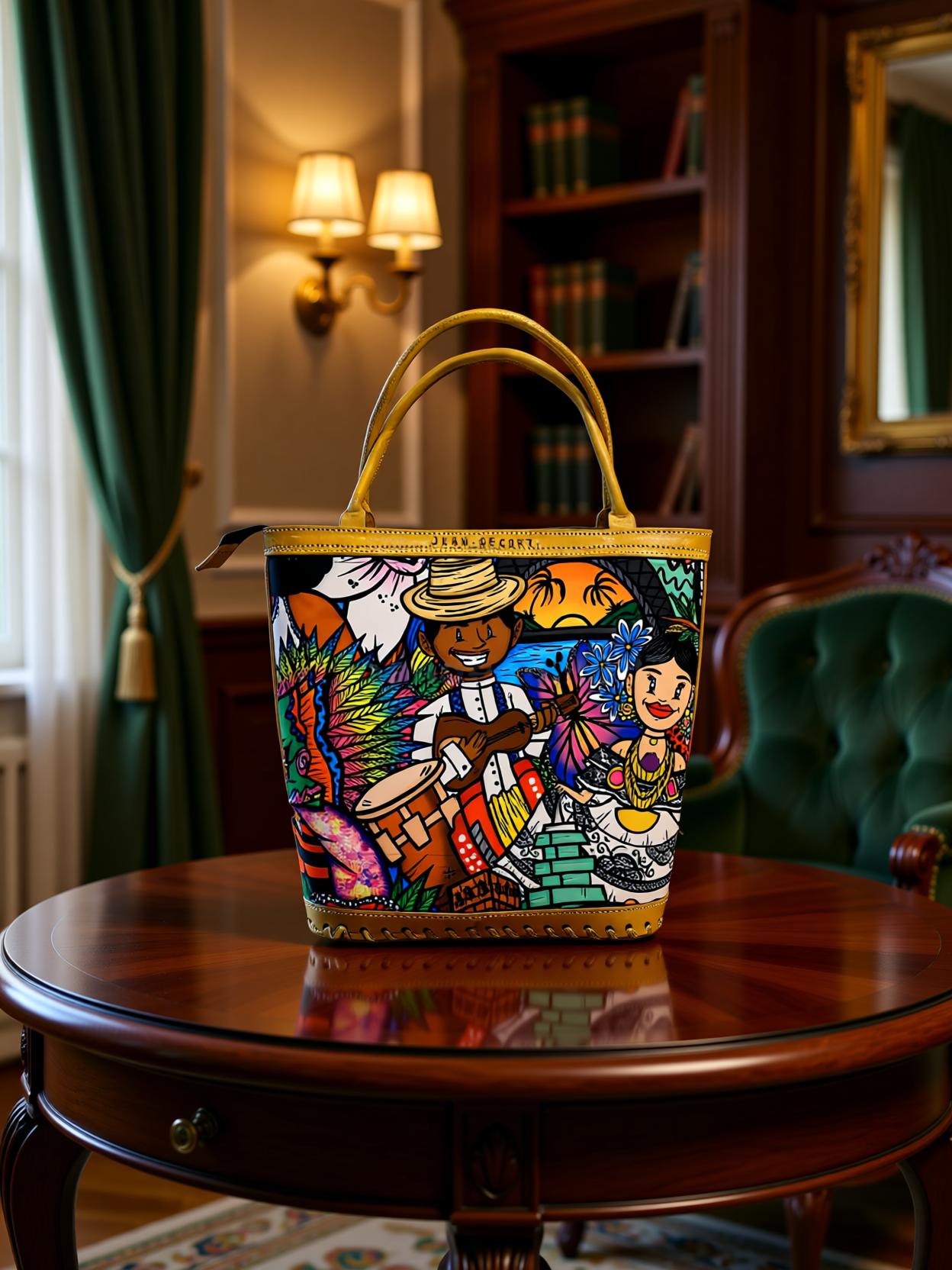 Cartera de cuero Conexión Panameña