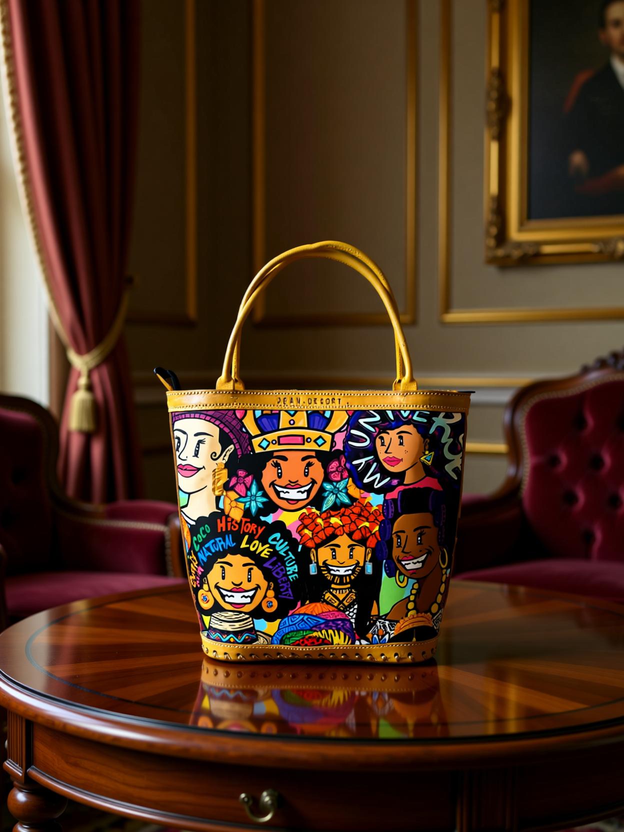 Cartera de cuero Mujeres de Panamá