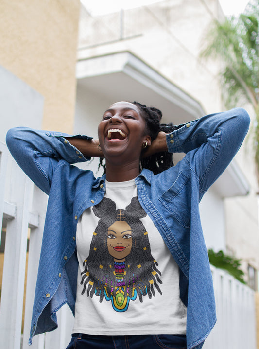 T-shirt Caminos de Libertad Trenzas Africanas