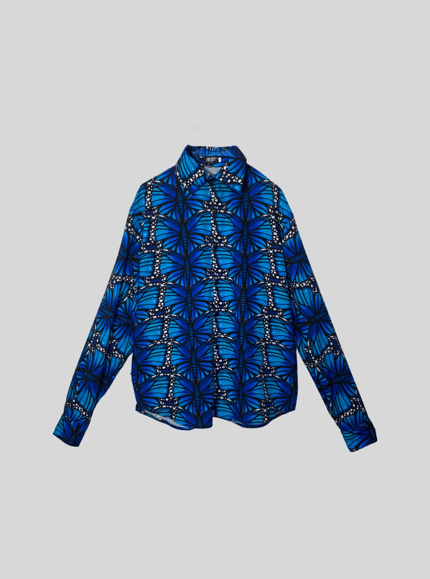 Camisa Manga Larga Mariposa Morpho Azul saberes