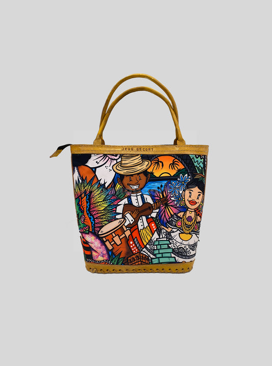 Cartera de cuero Conexión Panameña