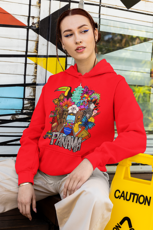 Hoodie Rojo Conexión Panameña