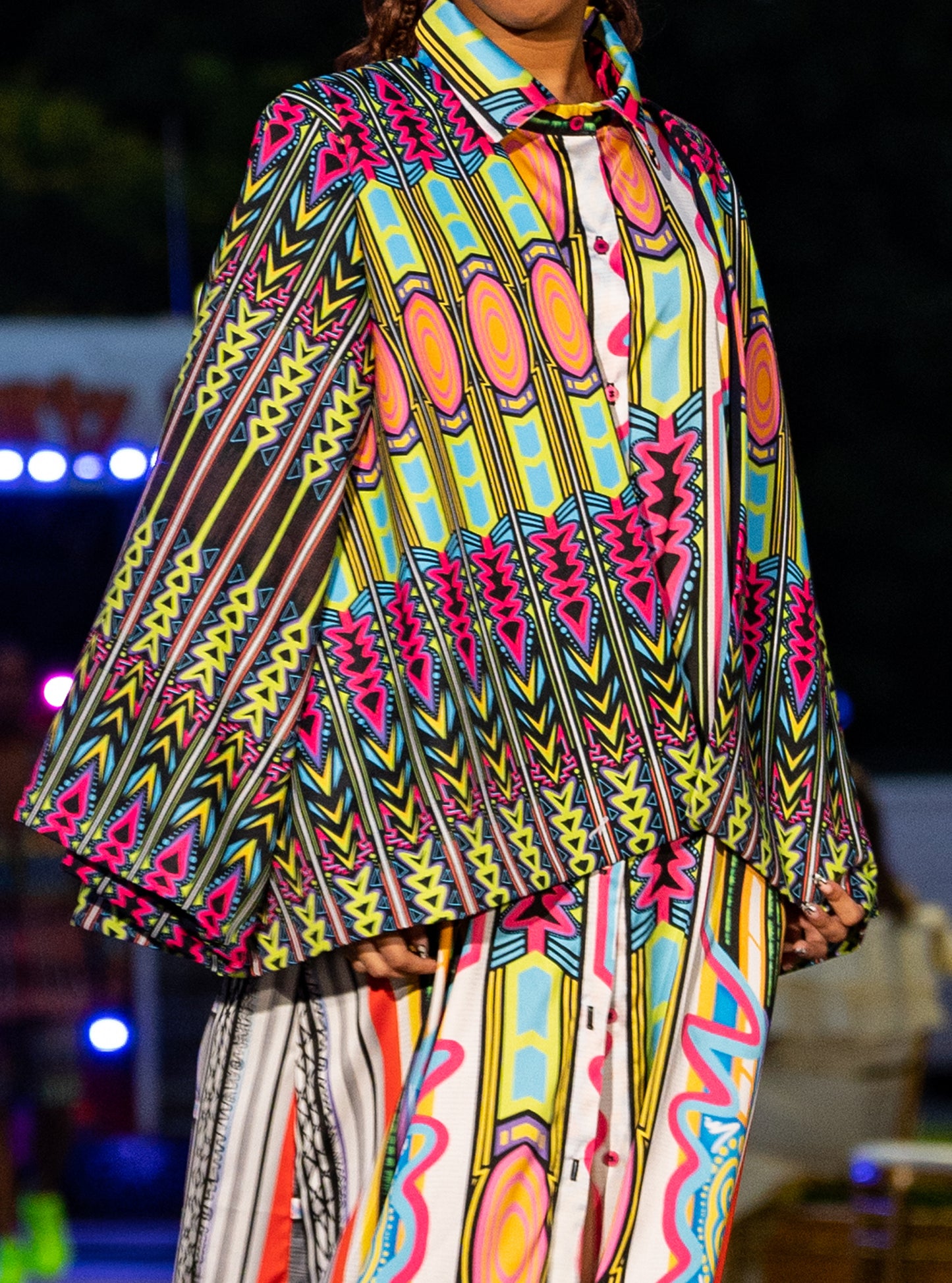 Kimono crop top lineas del bus