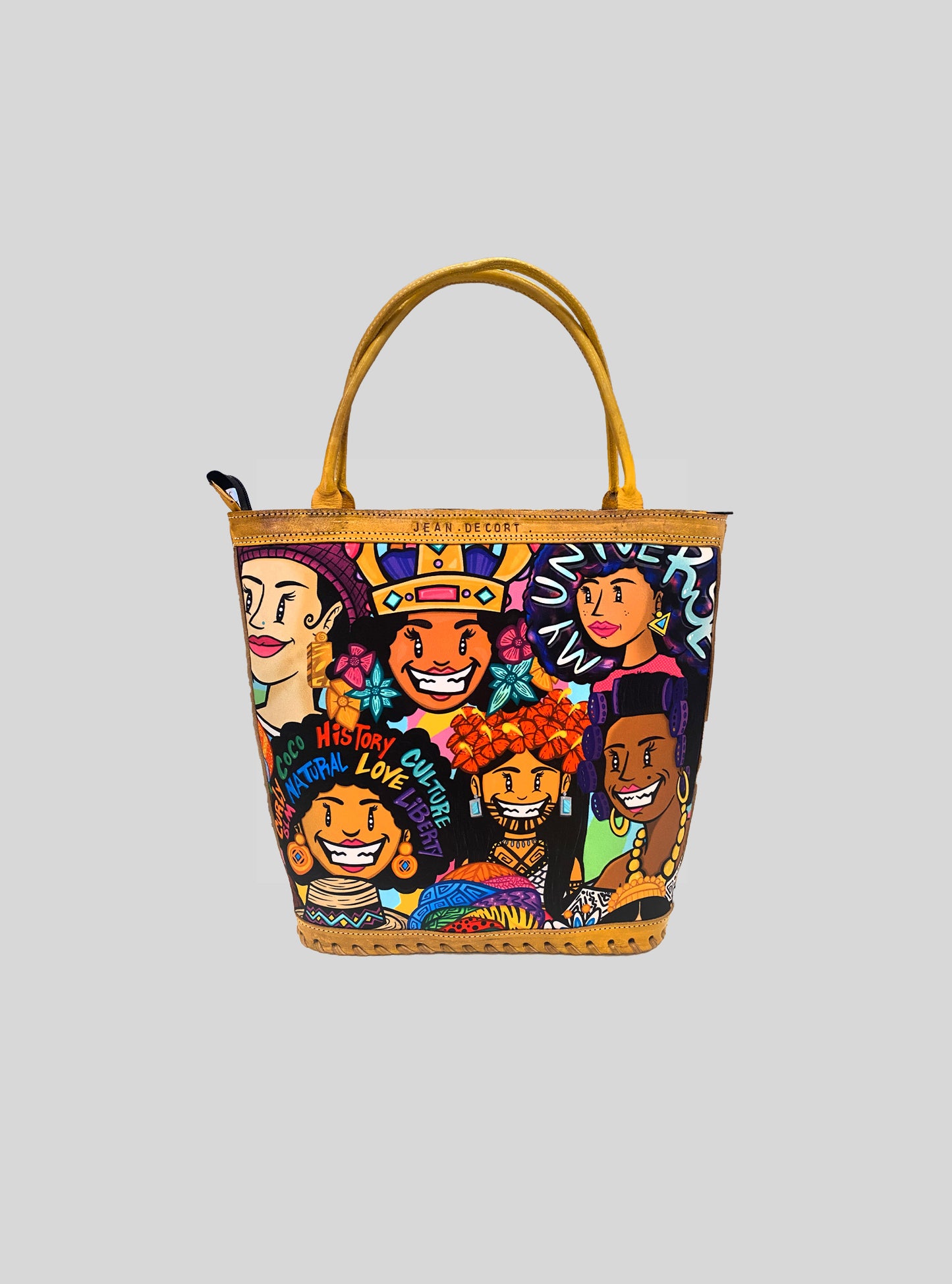 Cartera de cuero Mujeres de Panamá