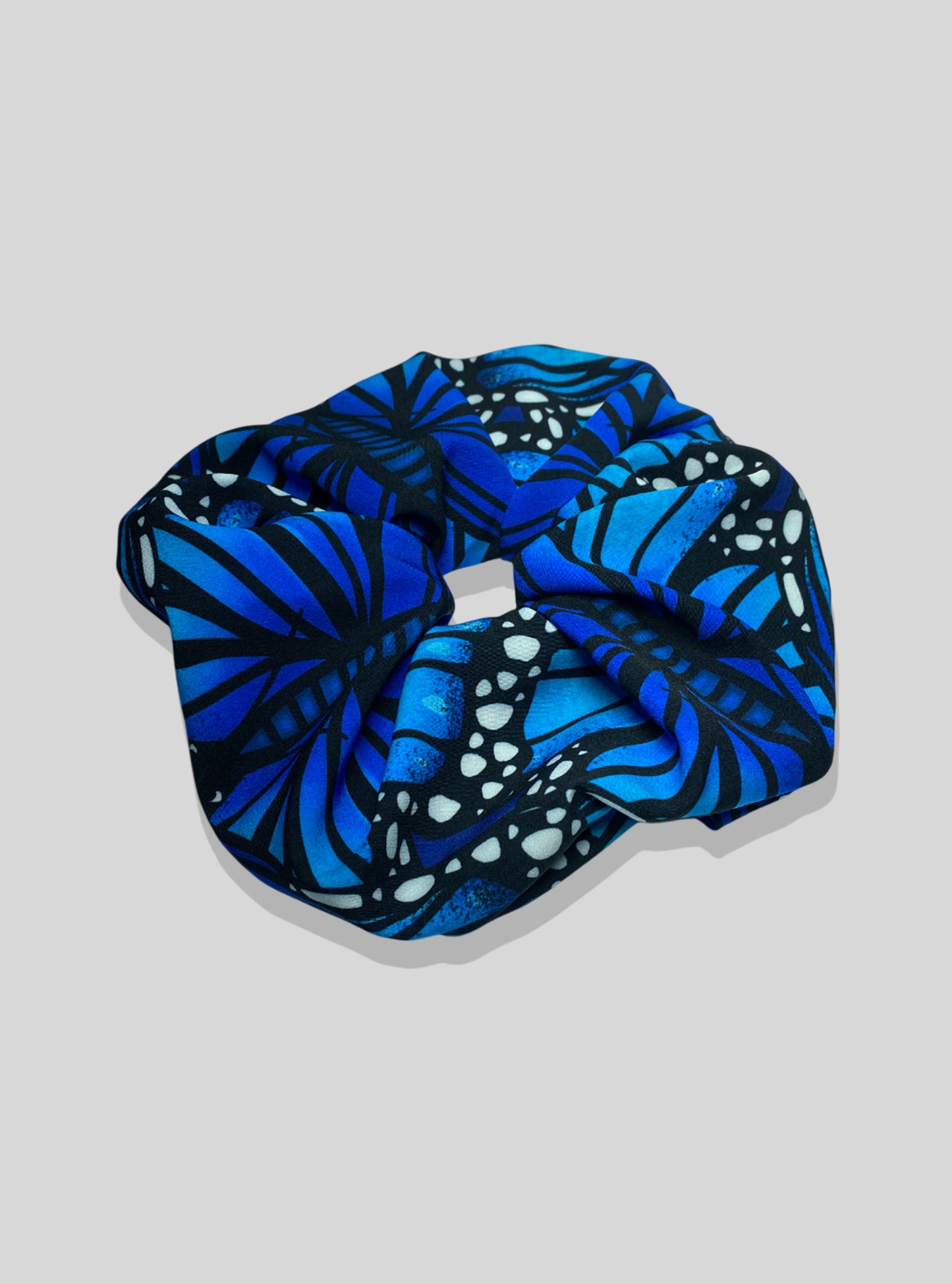 Scrunchies Mariposa Morpho Azul