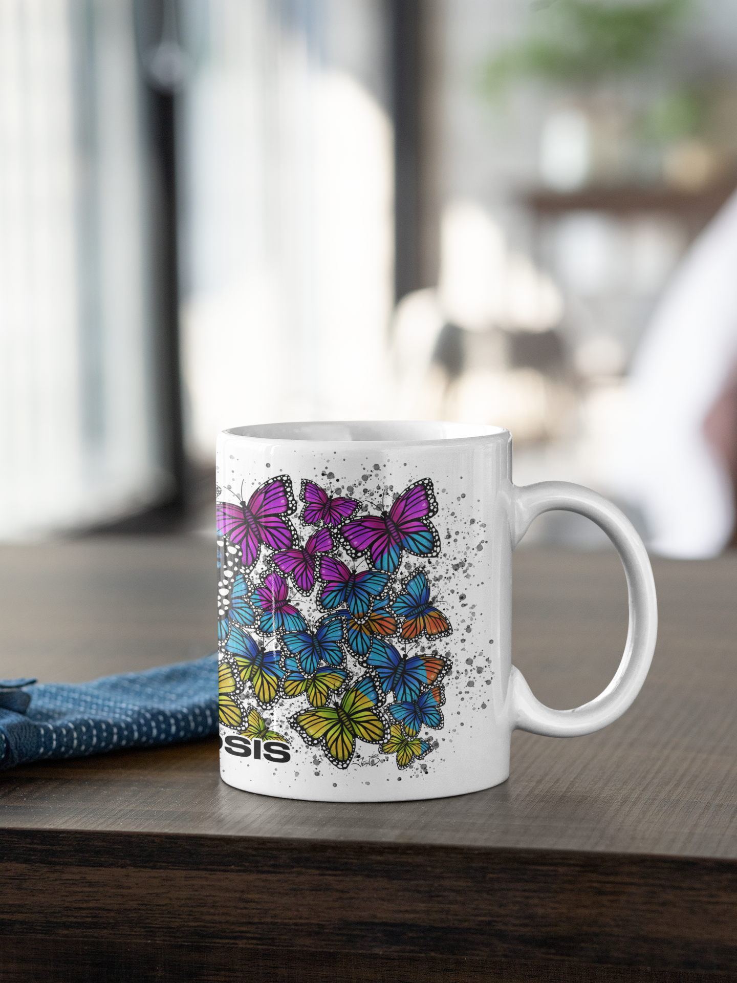 Taza Metamorfosis Morpho Azul Variegata