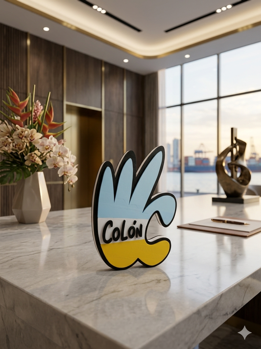 Colón C3 Figura Decorativa en 3D