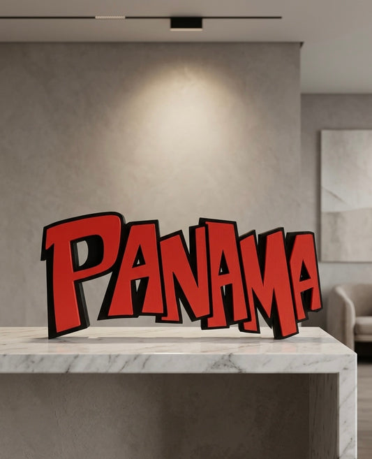 Panama Arte 3D Rana Roja