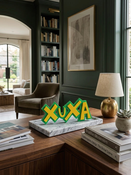 XuXa Arte en 3D Verde y Amarillo