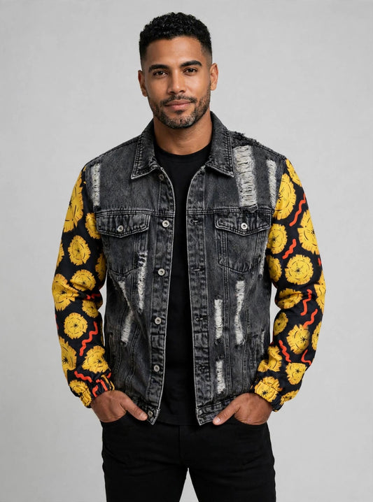 Jacket Jeans Patacón Fondo Pailita Negra