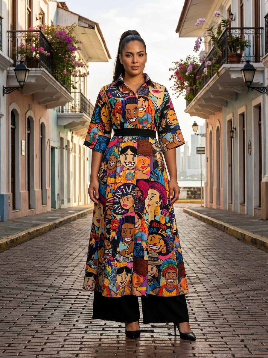 Vestido Camisero Mujeres de Panamá