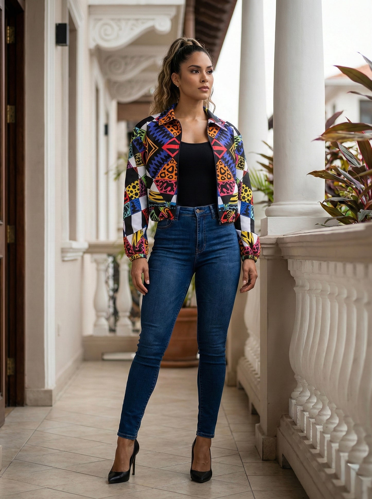 Bomber jacket saberes ancestrales