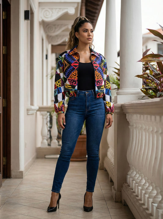 Bomber jacket saberes ancestrales