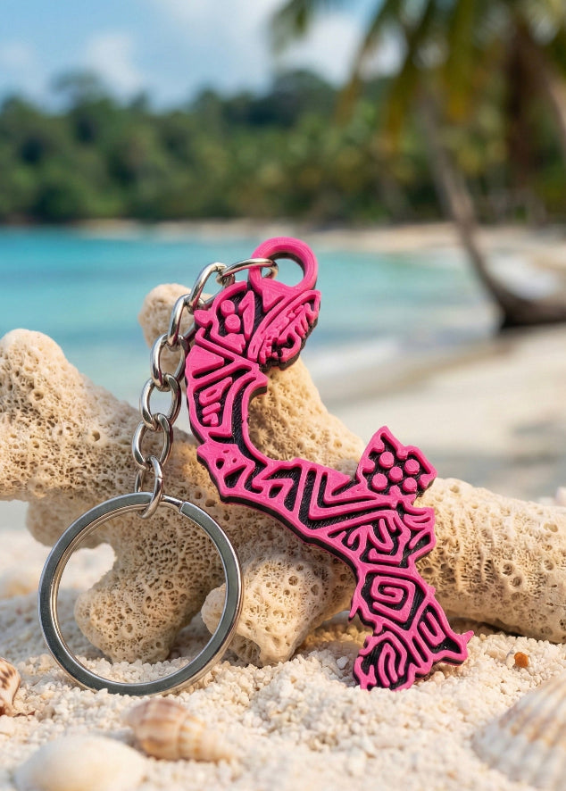 Llavero Mapa de Panamá