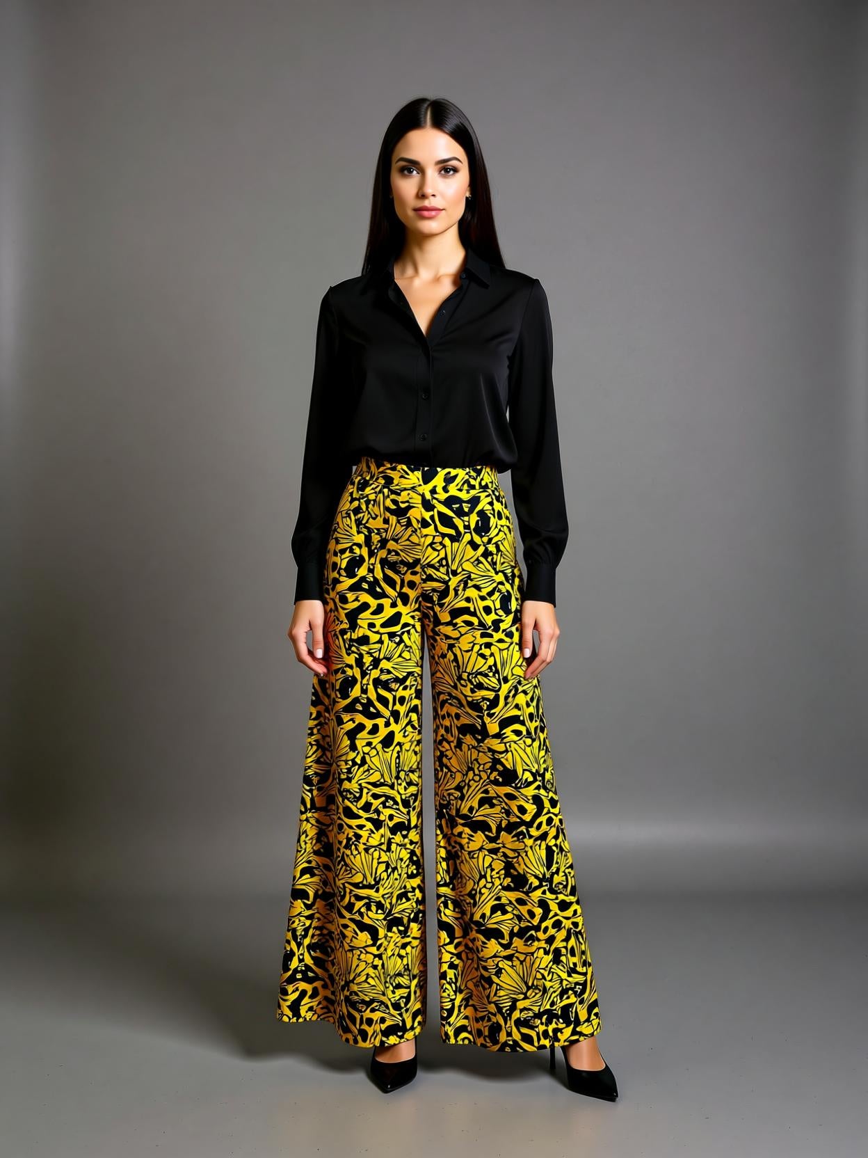 Pantalón Palazo Rana Dorada