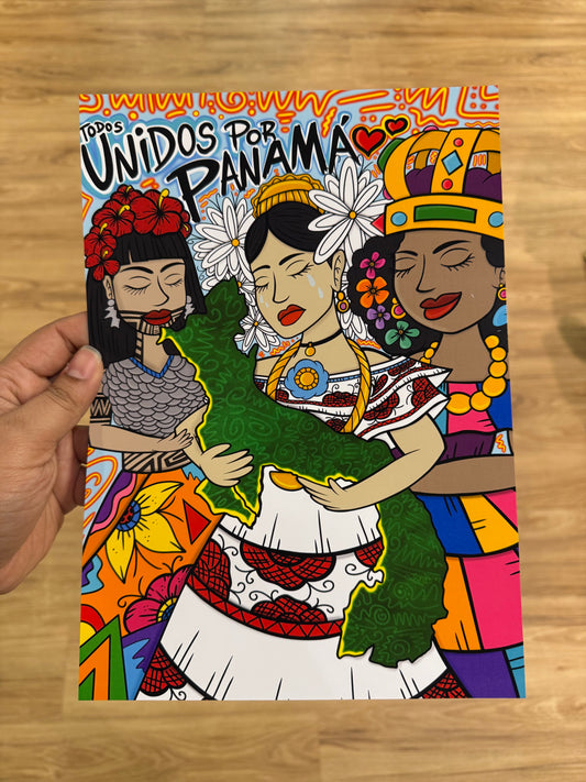 Postal Todos Unidos por Panamá