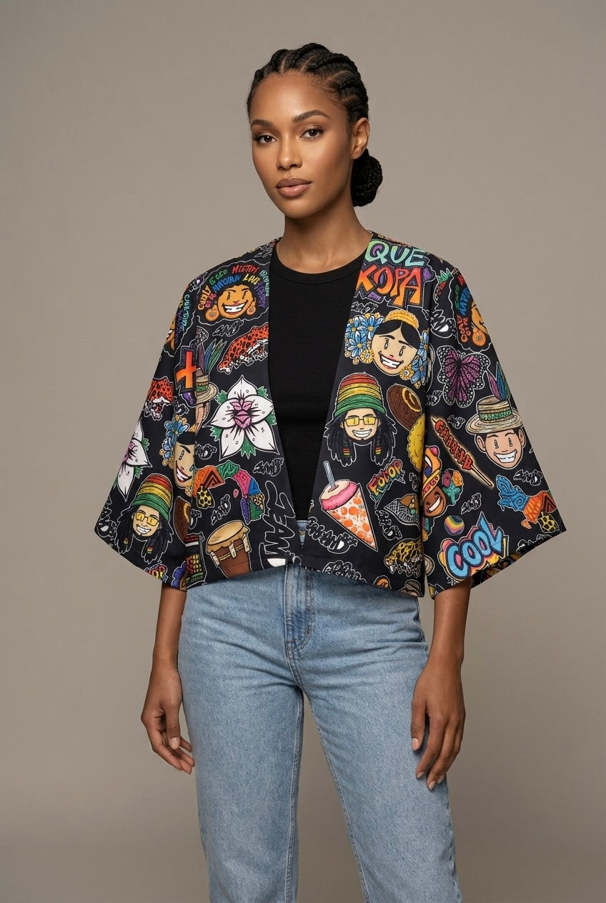Kimono corto Guacho de Panama Negro