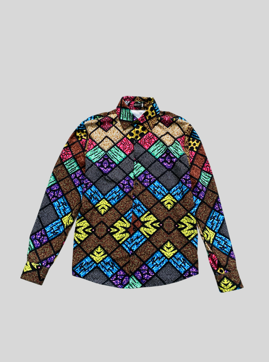 Camisa manga larga Cuadros Ancestrales