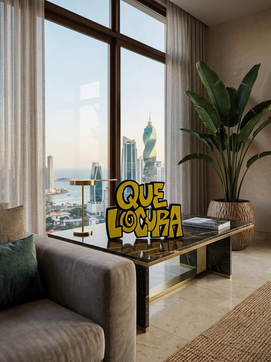 Qué locura figura de arte en 3D