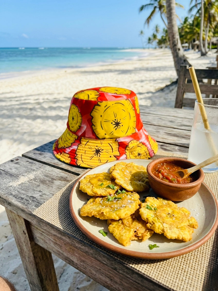 Bucket Hat fondo de Salsa de Tomate