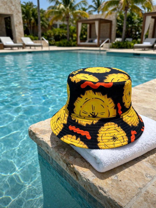 Bucket Hat Patacón Fondo Pailita Negra