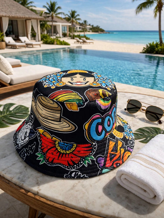 Bucket Hat Guacho de Panamá Negro