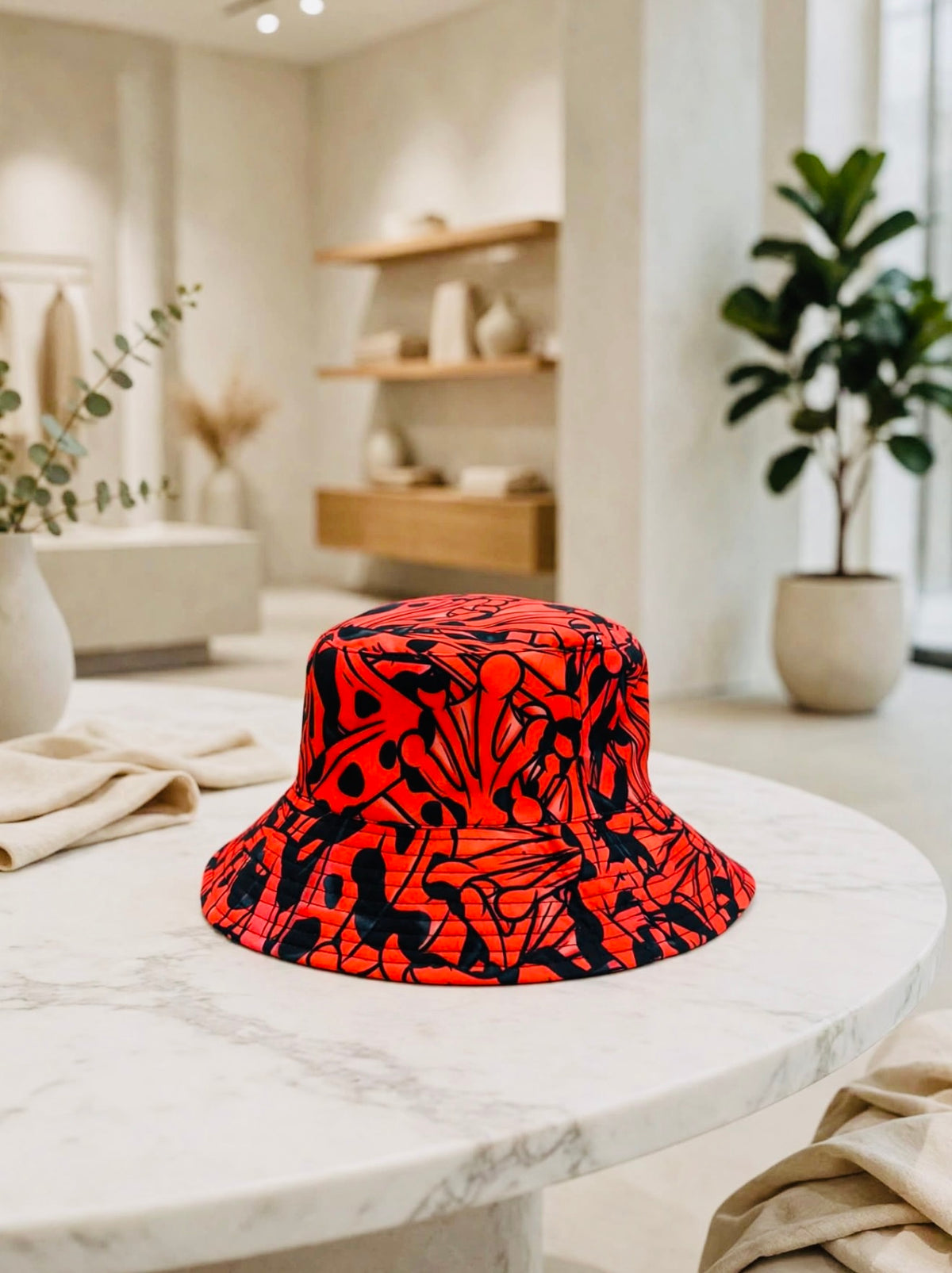 Bucket Hat Red Frog