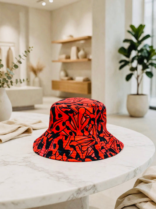 Bucket Hat Red Frog