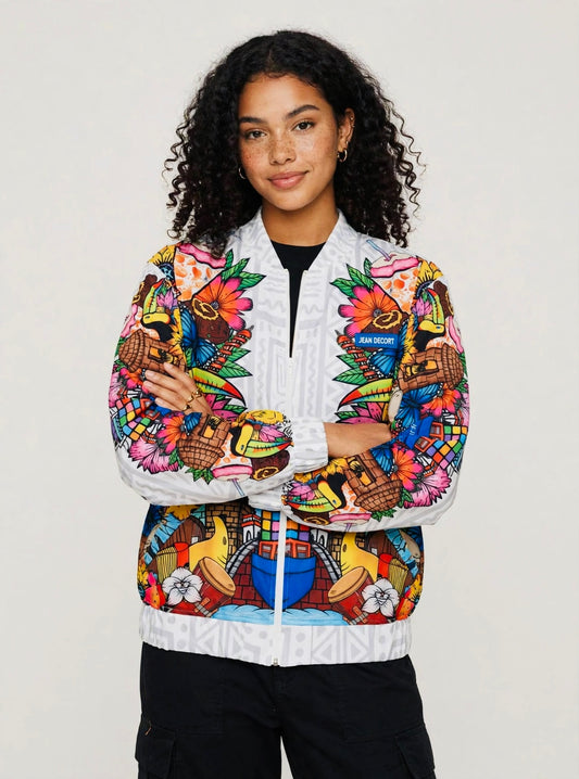 Bomber Jacket Raíces de Panamá Reina Congo