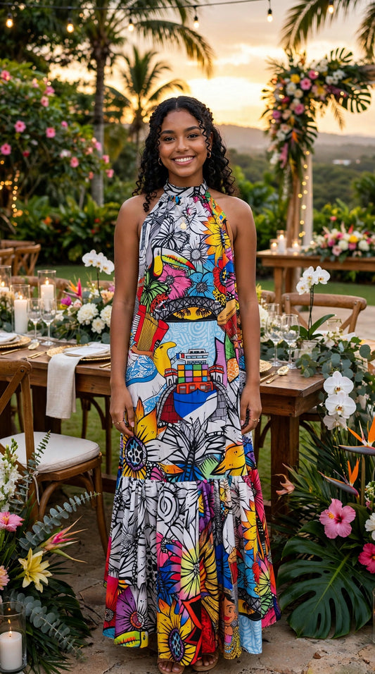 Vestido exclusivo Conexión Panamá