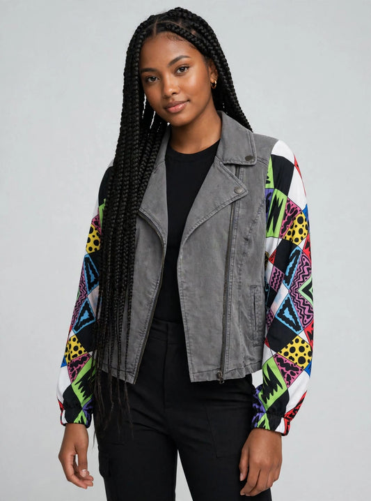 Jacket Jeans Cuadros Ancestrales