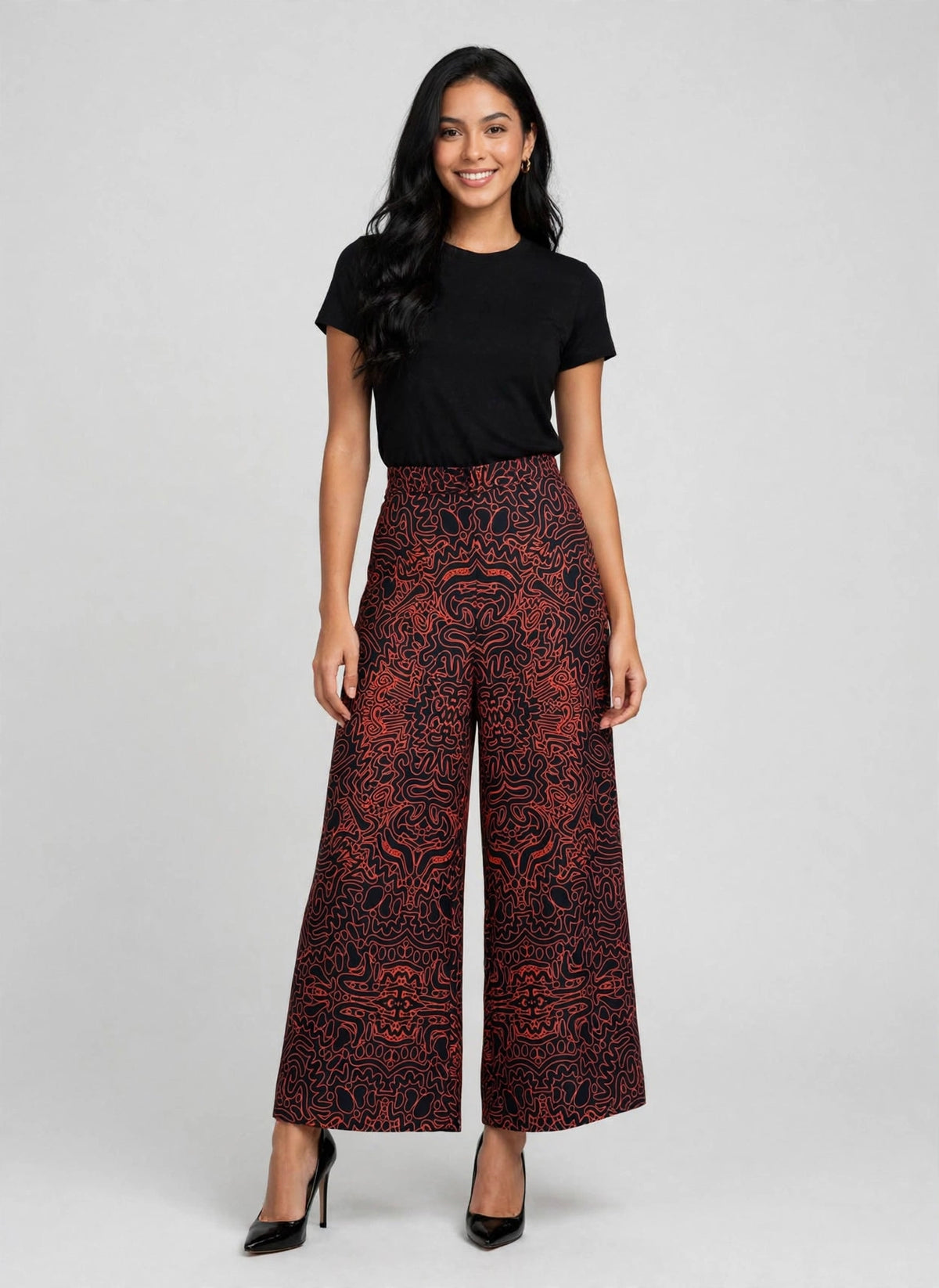 Pantalón Palazo Trazos del Diablito Tun Tun