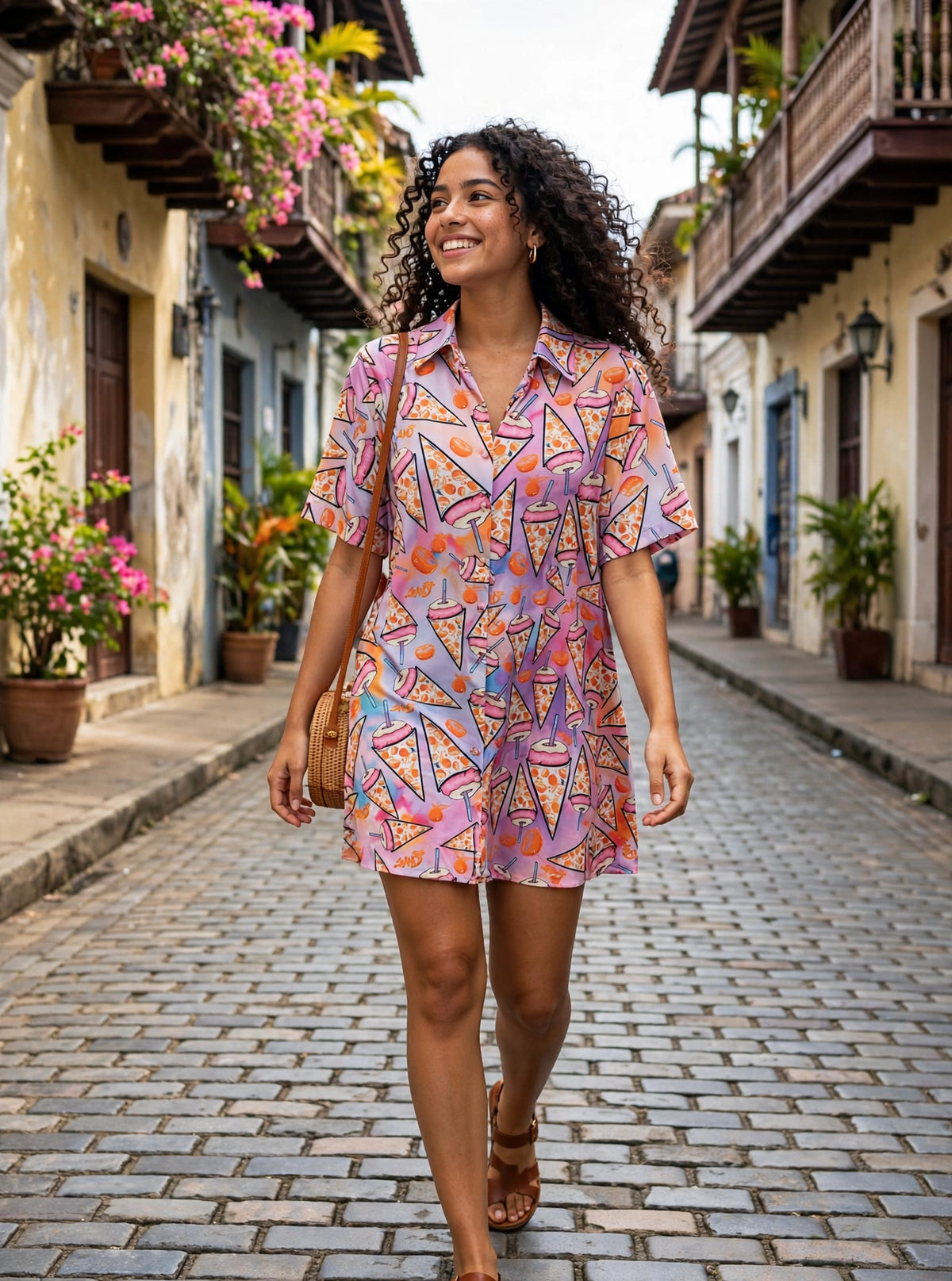 Vestido Camisero Corto Raspao Lover