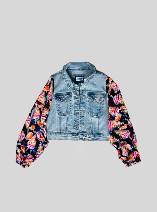 Jacket Jeans Raspao Lover Negro