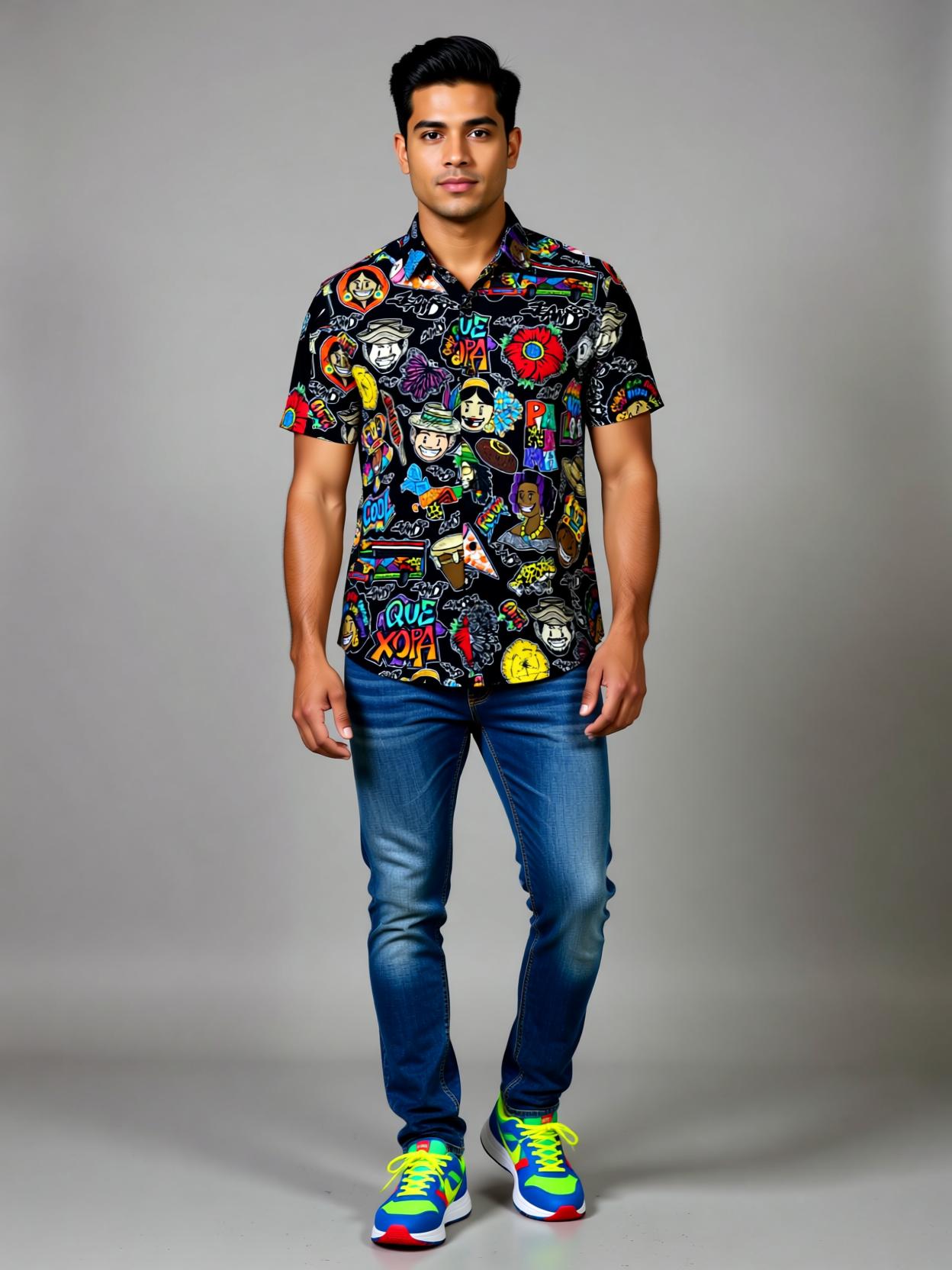 Camisa Guacho de Panamá Negra