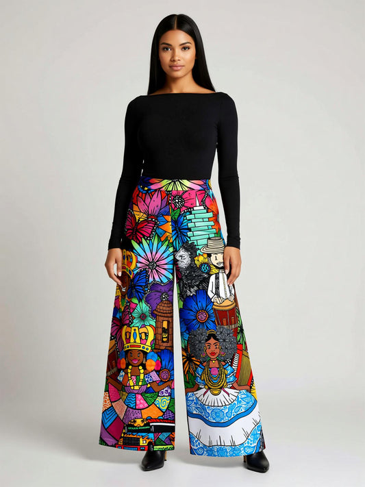 Pantalón Palazo Conexión Panameña