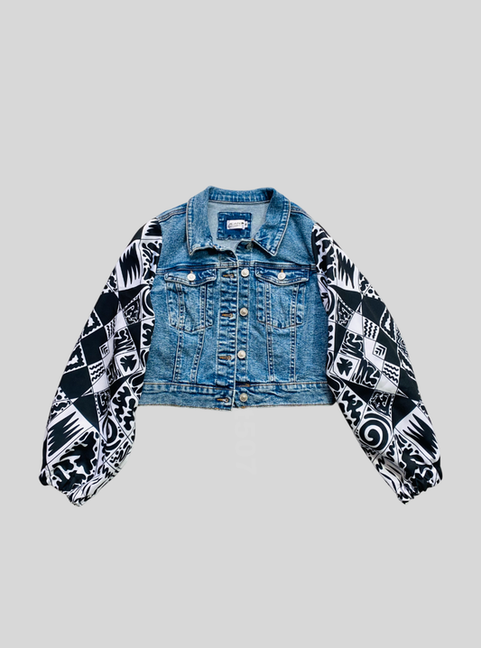 Jacket Jeans Saberes Ancestrales Blanco y Negro