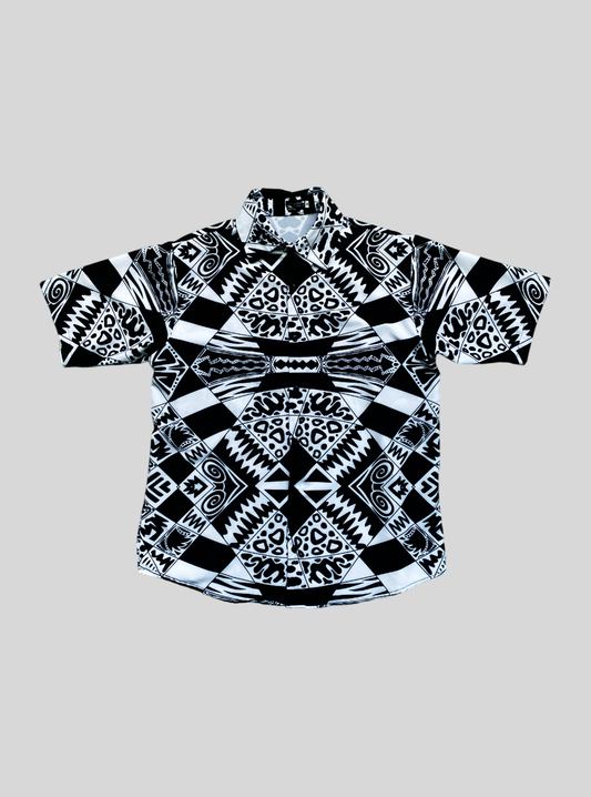 Camisa Saberes Ancestrales Blanco y Negro