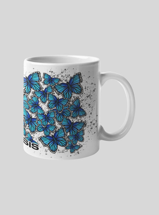 Taza Metamorfosis Morpho Azul