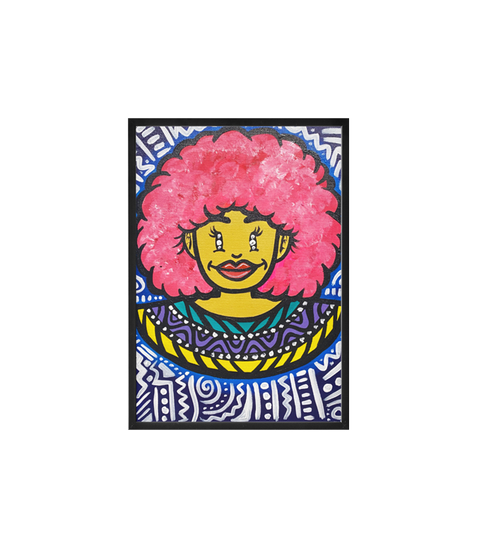 AFRO PINK 30 X 40 CM